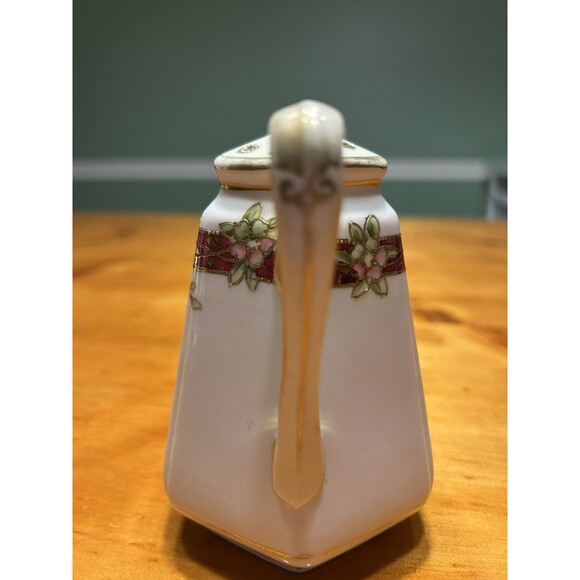 Nippon Hand Painted Gold Floral Porcelain Sugar Shaker Vintage 1911 - Picture 5 of 12